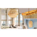Caviana 5 Light 48 inch Signature Brass Pendant Ceiling Light